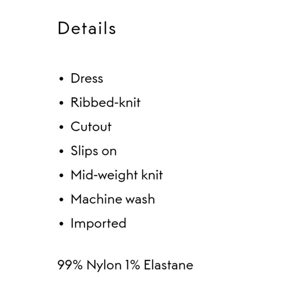 🦄NWT🦄 ALEXANDERWANG.T Cutout ribbed-knit mini dress - Picture 5 of 5